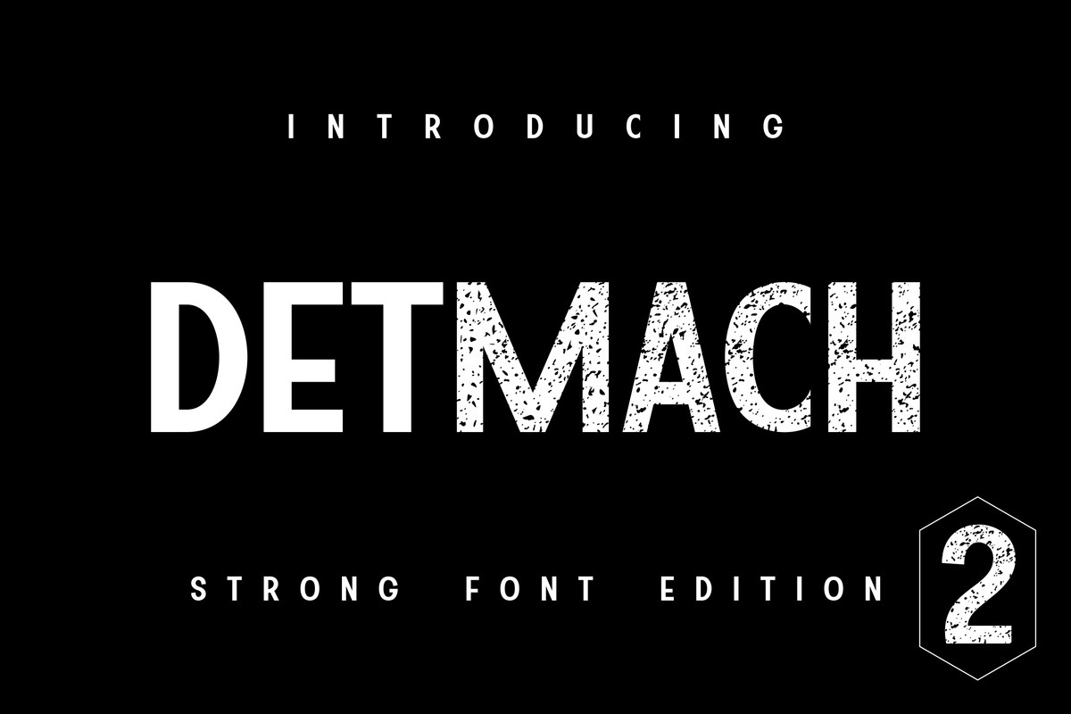 Schriftart Detmach