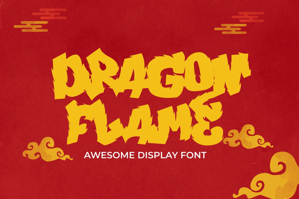 Schriftart Dragon Flame