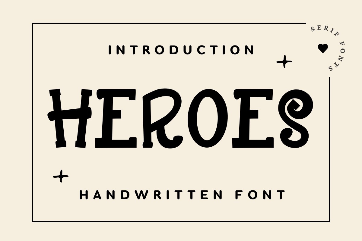 Schriftart Heroes