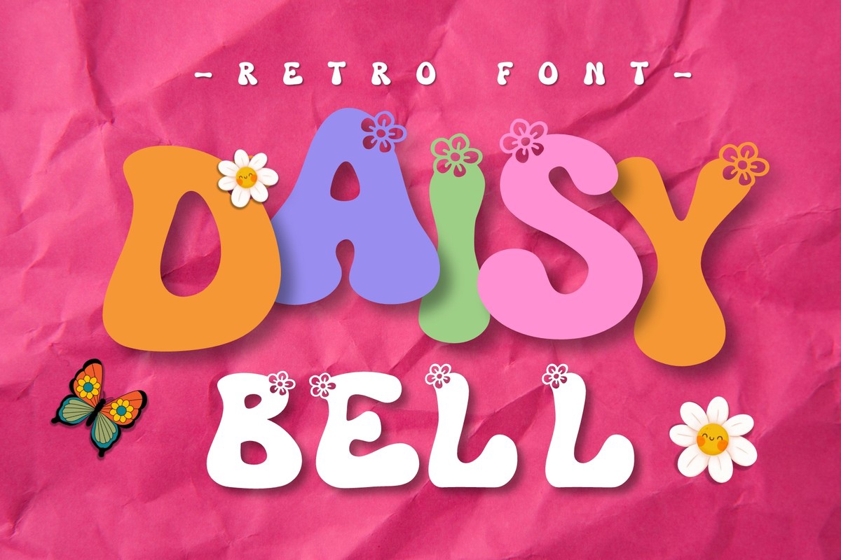 Schriftart Retro Daisy Bell