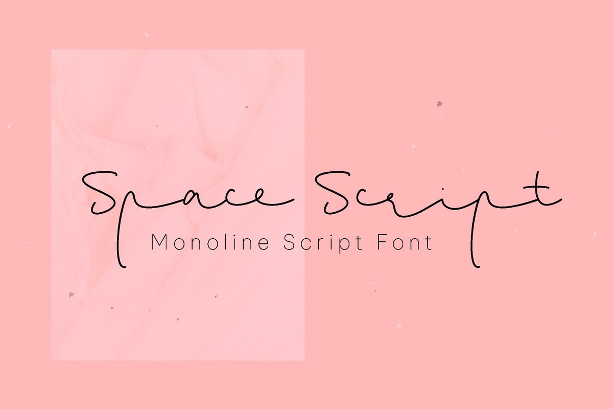 Schriftart Space Script