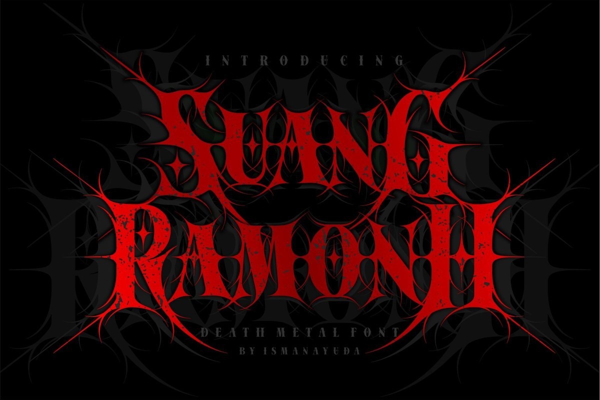 Schriftart Suang Ramonh