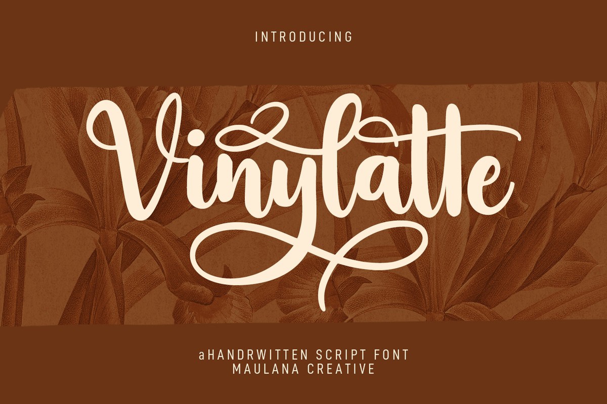 Schriftart Vinylatte