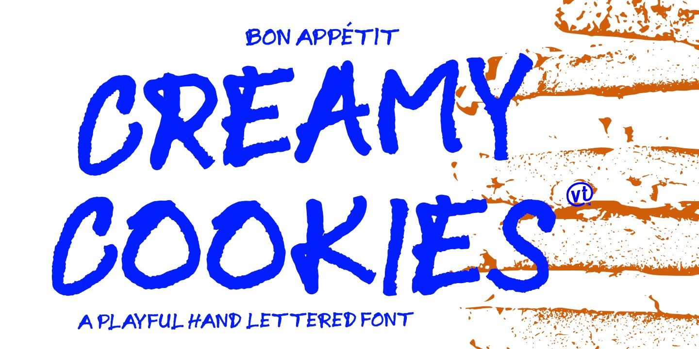 Schriftart CreamyCookies