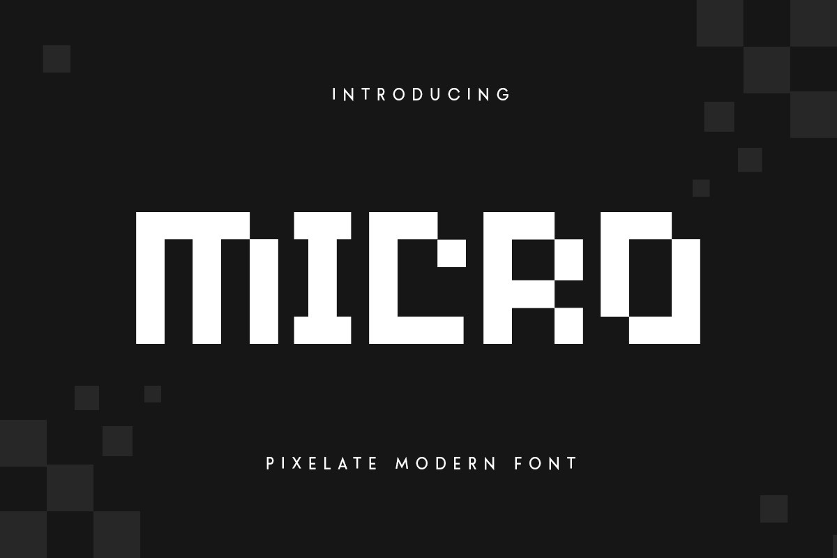 Schriftart Micro