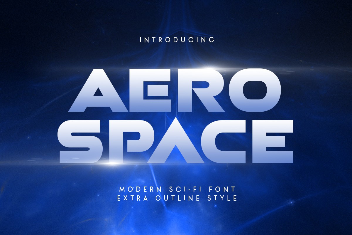 Schriftart Aerospace