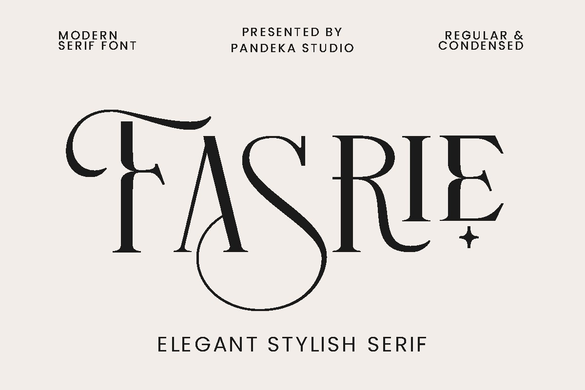 Schriftart Fasrie