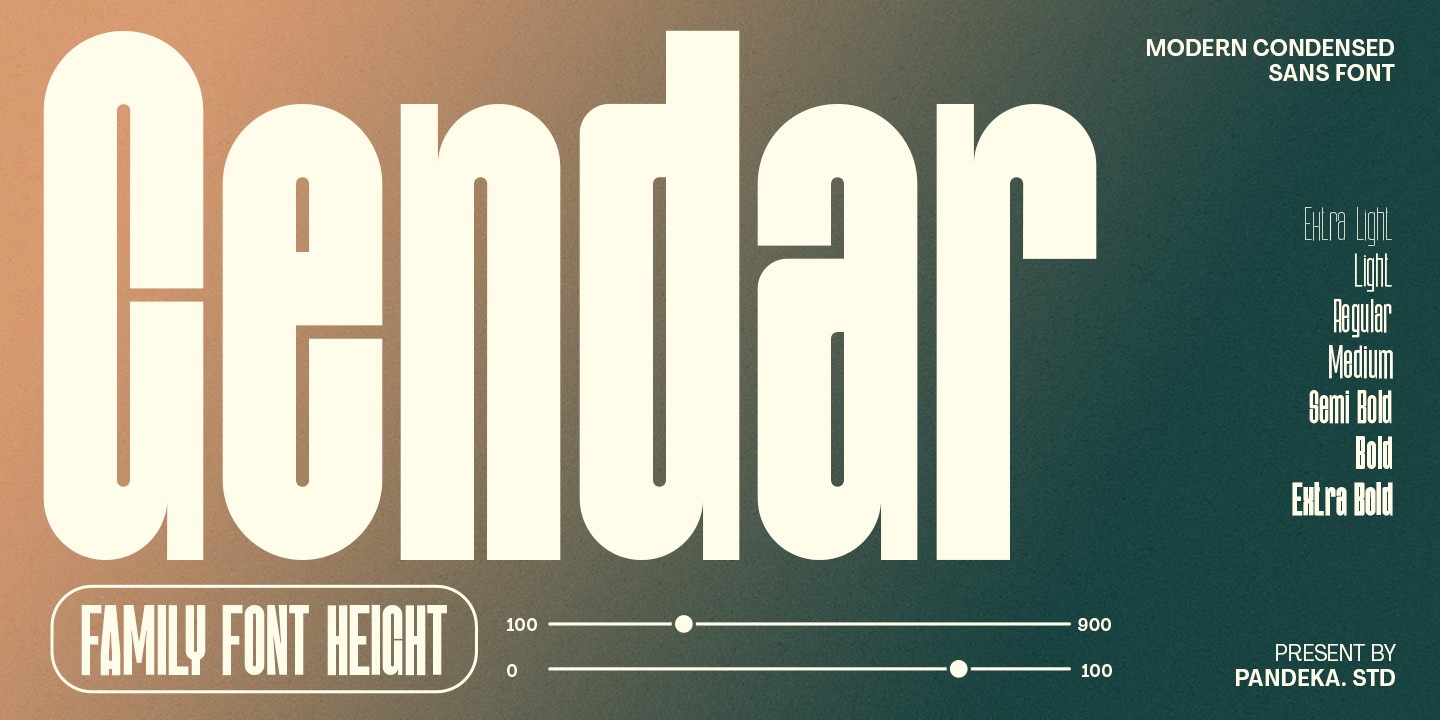 Schriftart Gendar