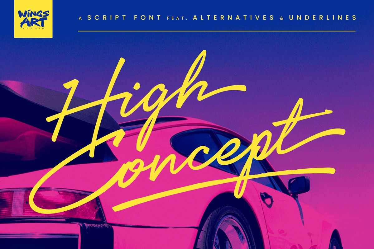 Schriftart High Concept