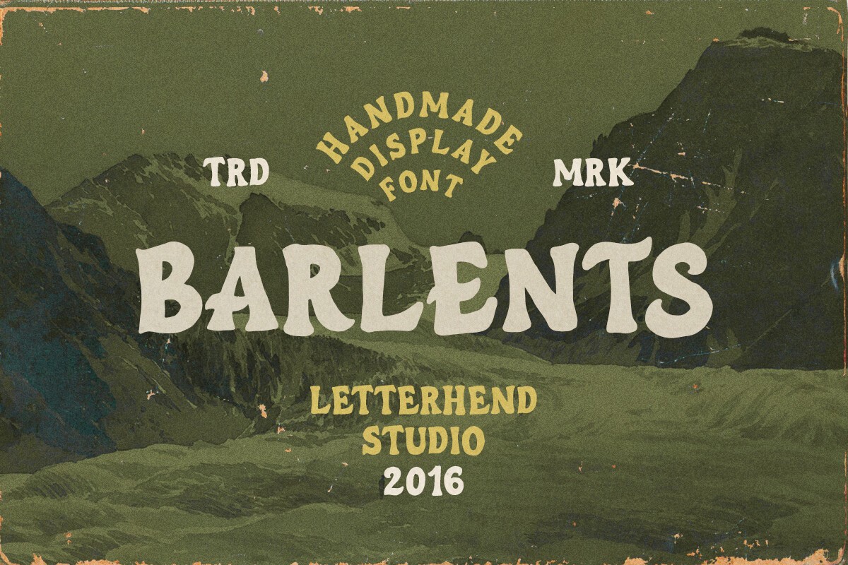 Schriftart Barlents