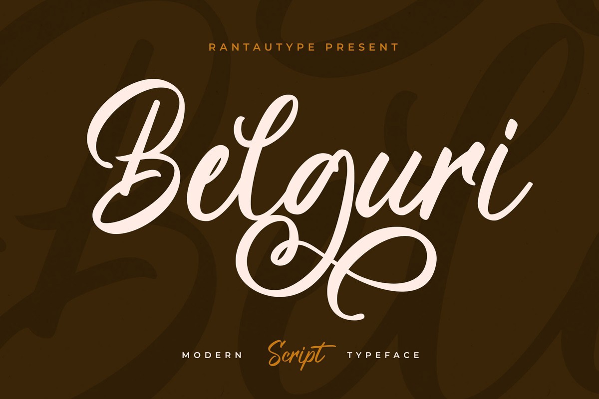 Schriftart Belguri