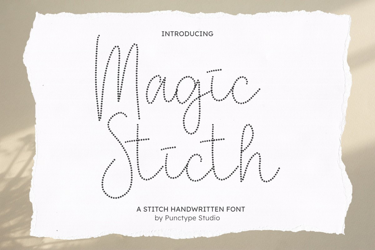 Schriftart Magic Stitch