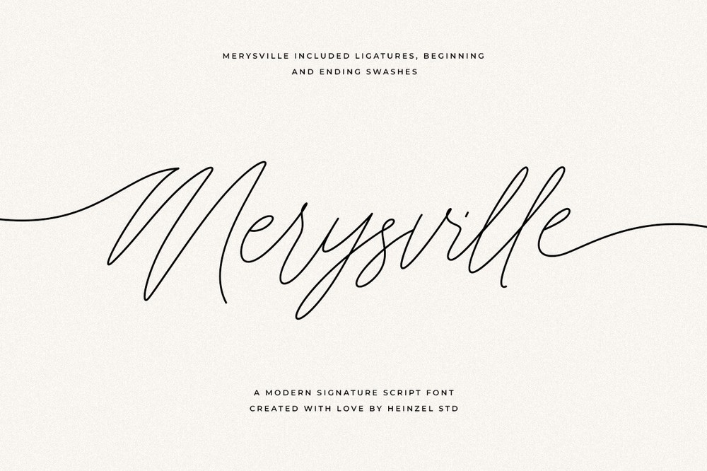 Schriftart Merysville