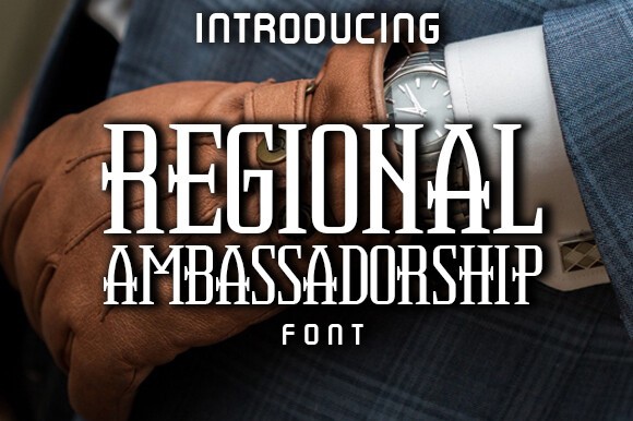 Schriftart Regional Ambassadorship