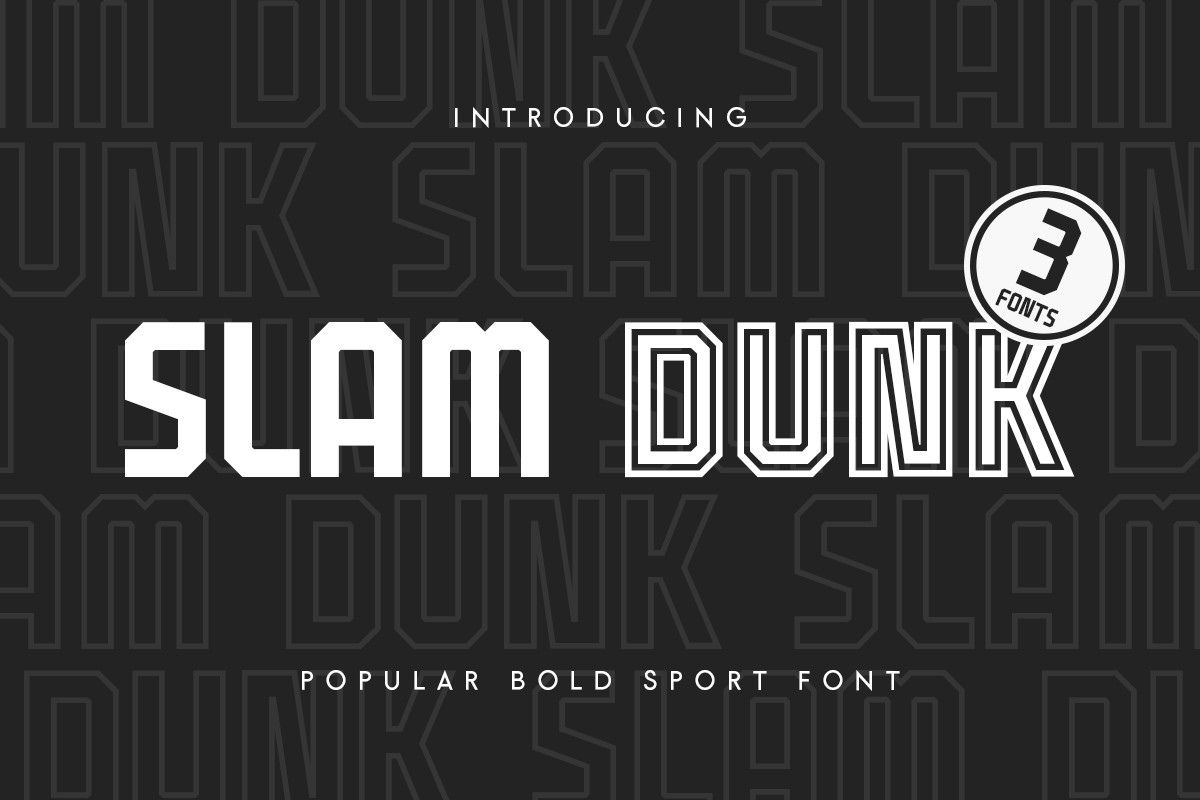 Schriftart Slam Dunk