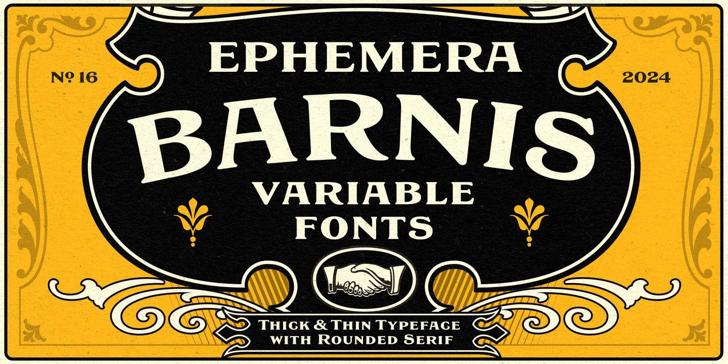 Schriftart EFCO Barnis