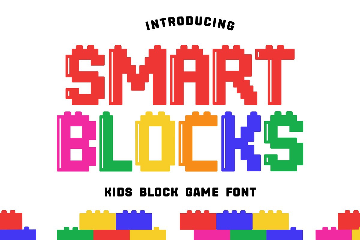 Schriftart Smart Blocks