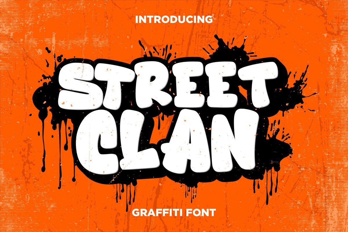 Schriftart Street Clan