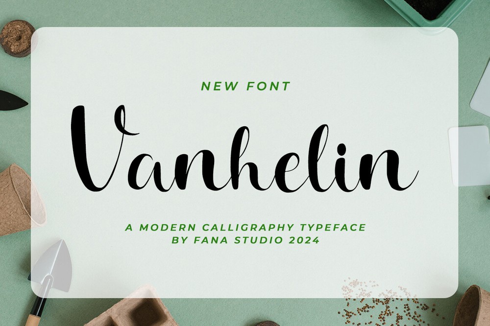 Schriftart Vanhelin