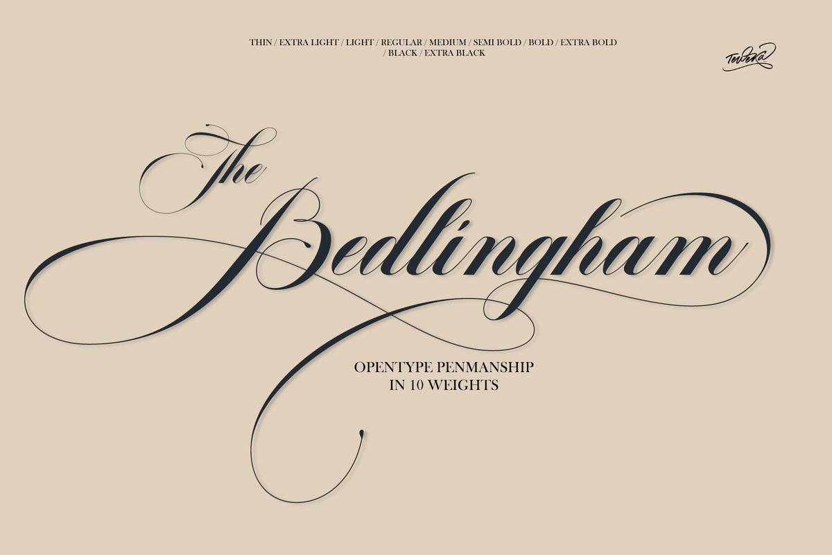 Schriftart Bedlingham