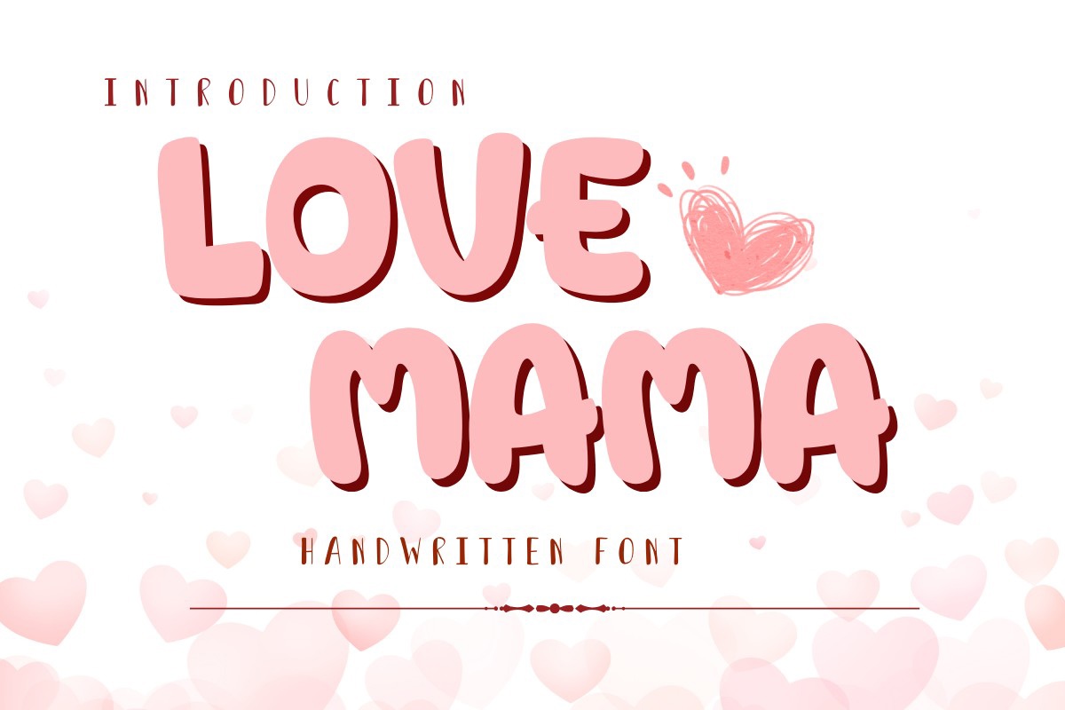 Schriftart Love Mama