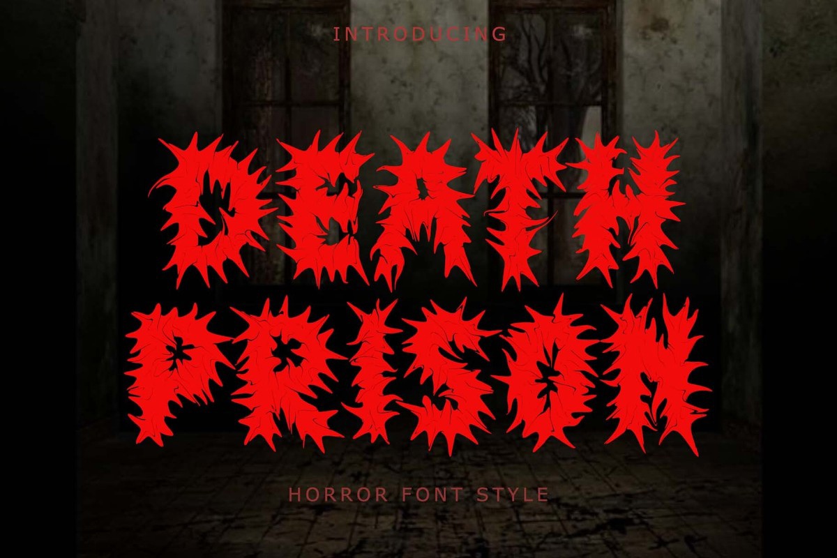 Schriftart Death Prison