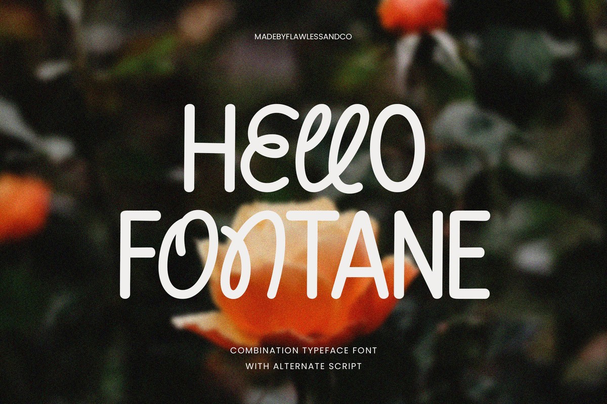 Schriftart Hello Fontane