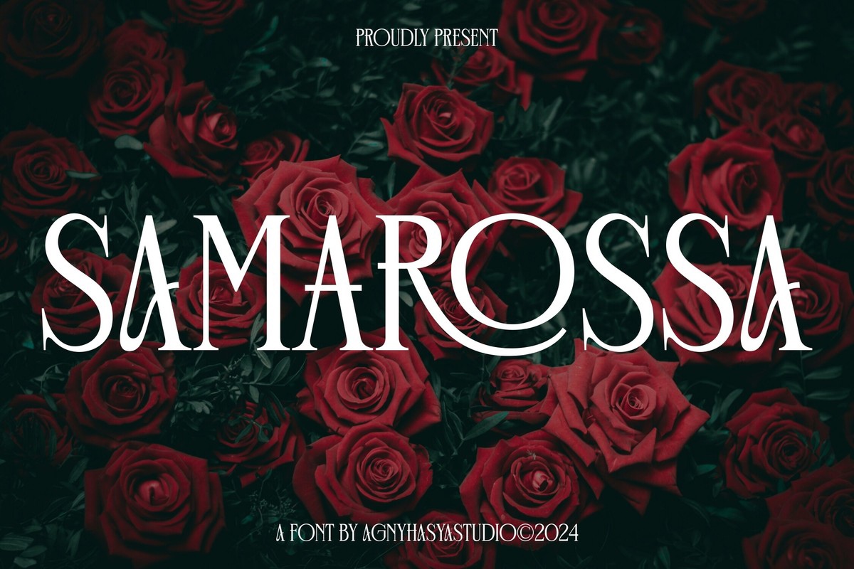 Schriftart Samarossa