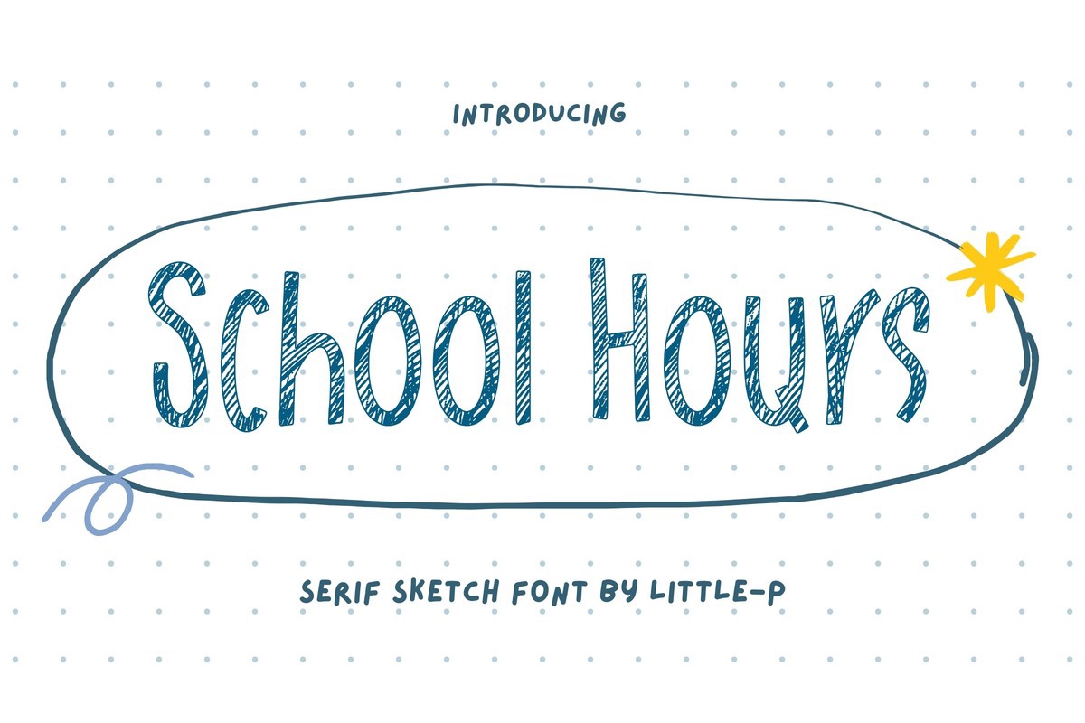 Schriftart School Hours