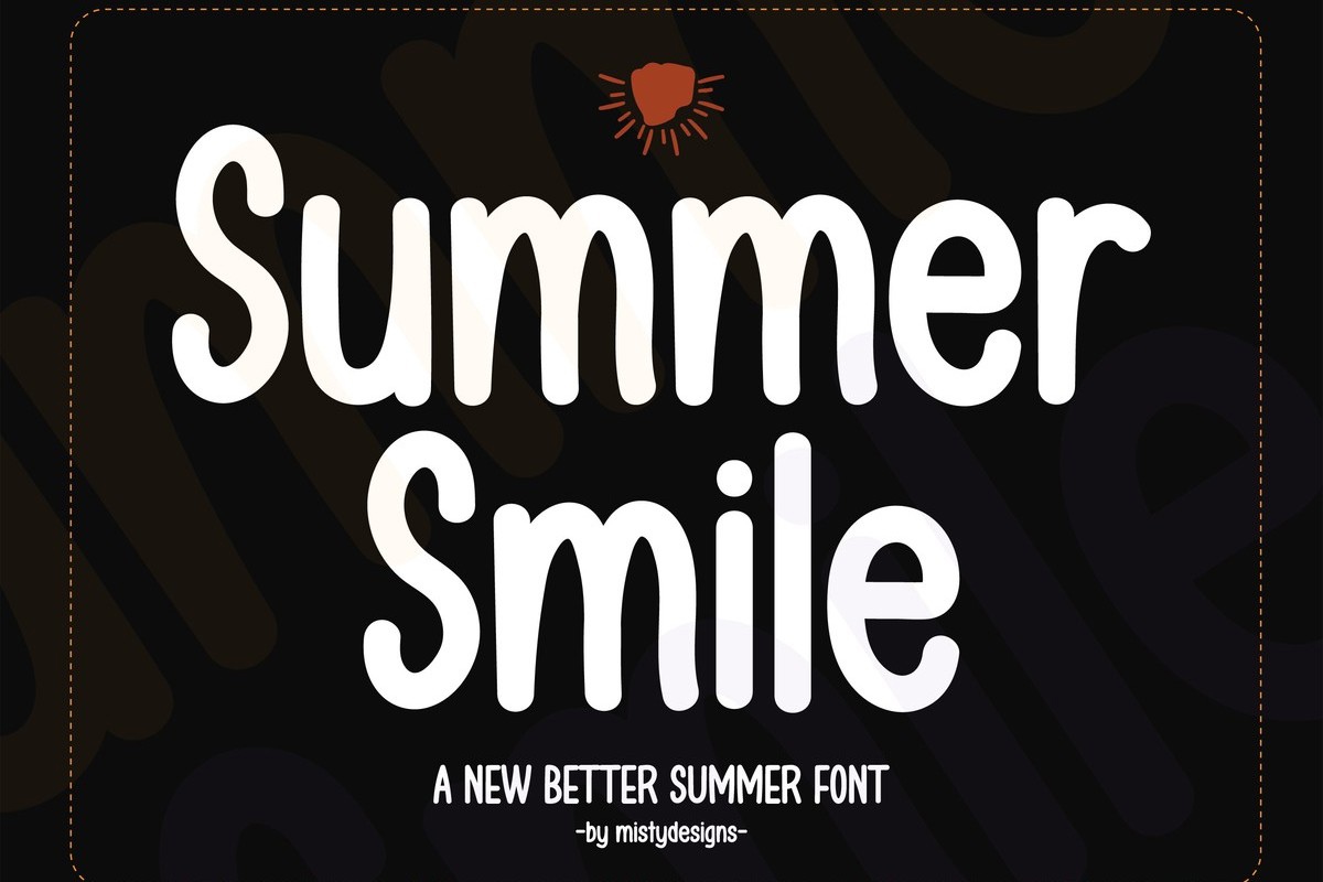 Schriftart Summer Smile