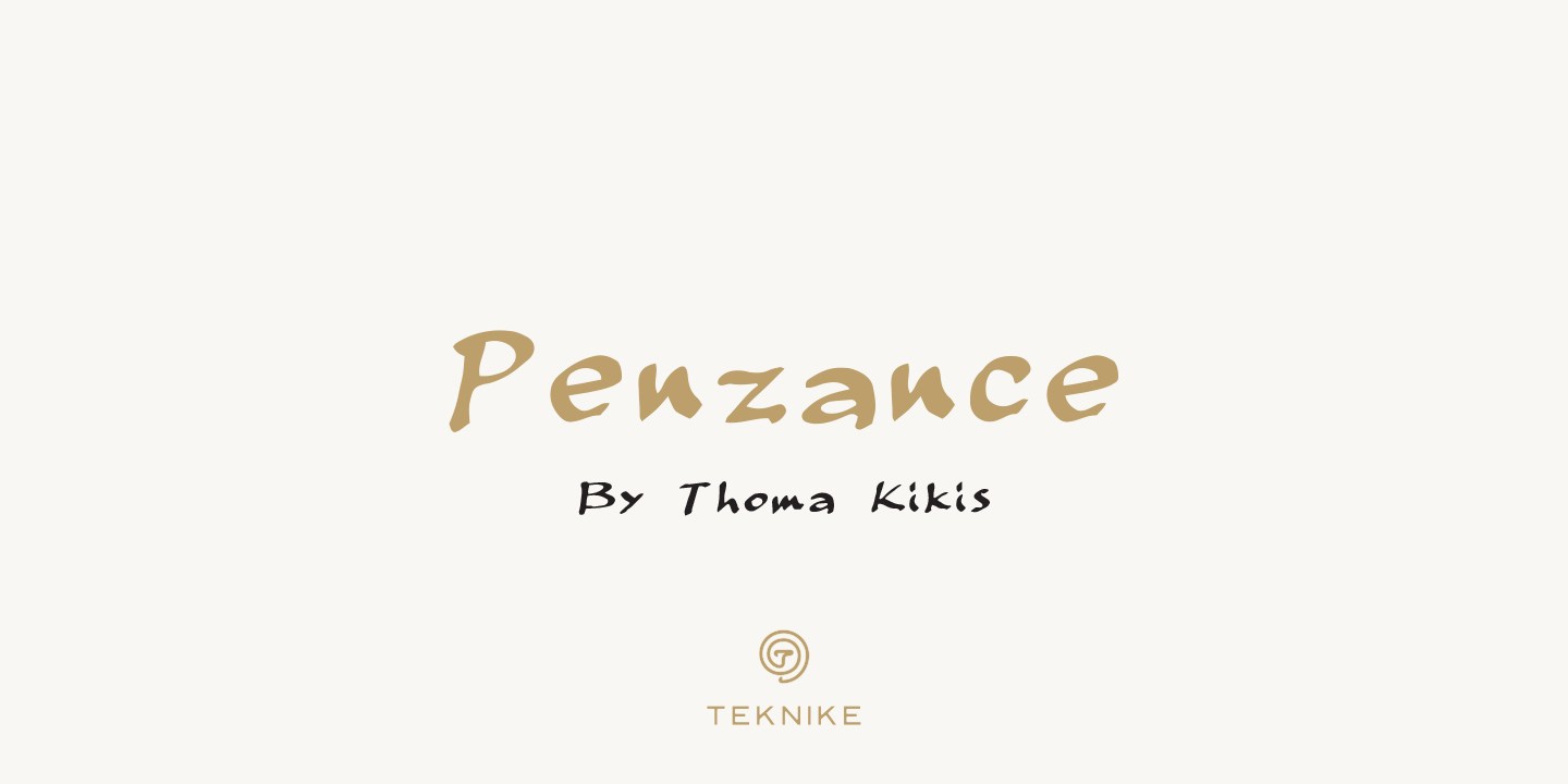 Schriftart Penzance