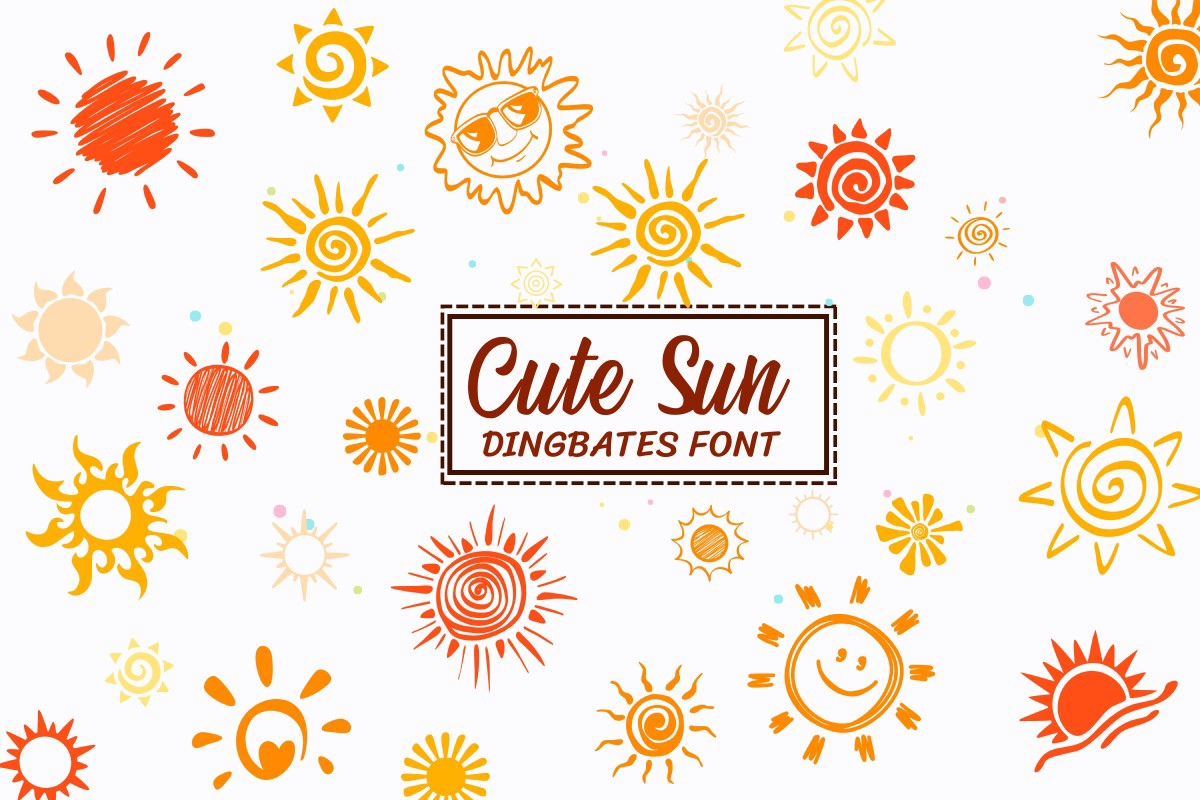 Schriftart Cute Sun