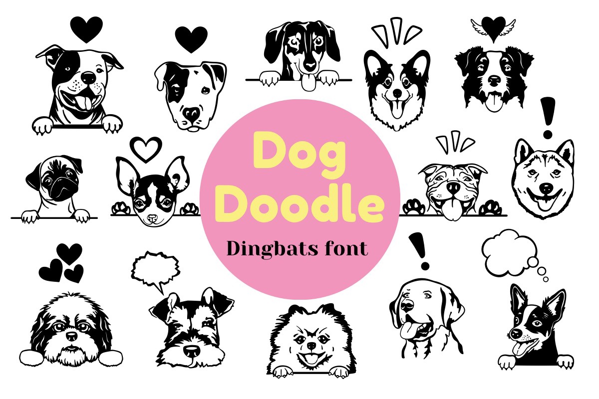 Schriftart Dog Doodle