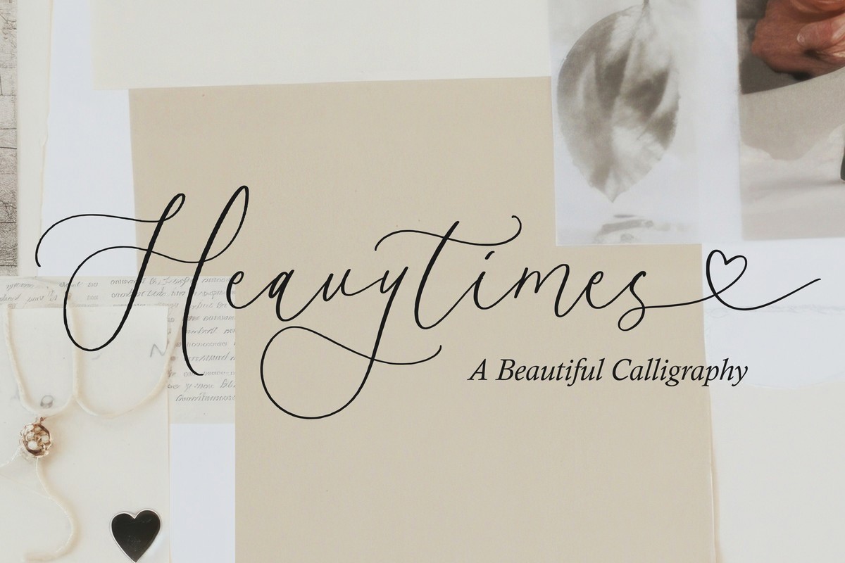 Schriftart Heavytimes