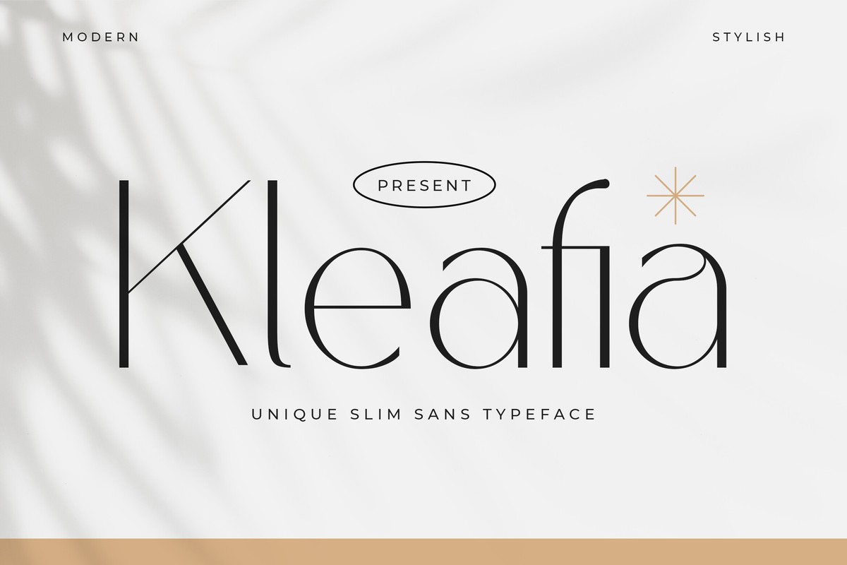 Schriftart Kleafia