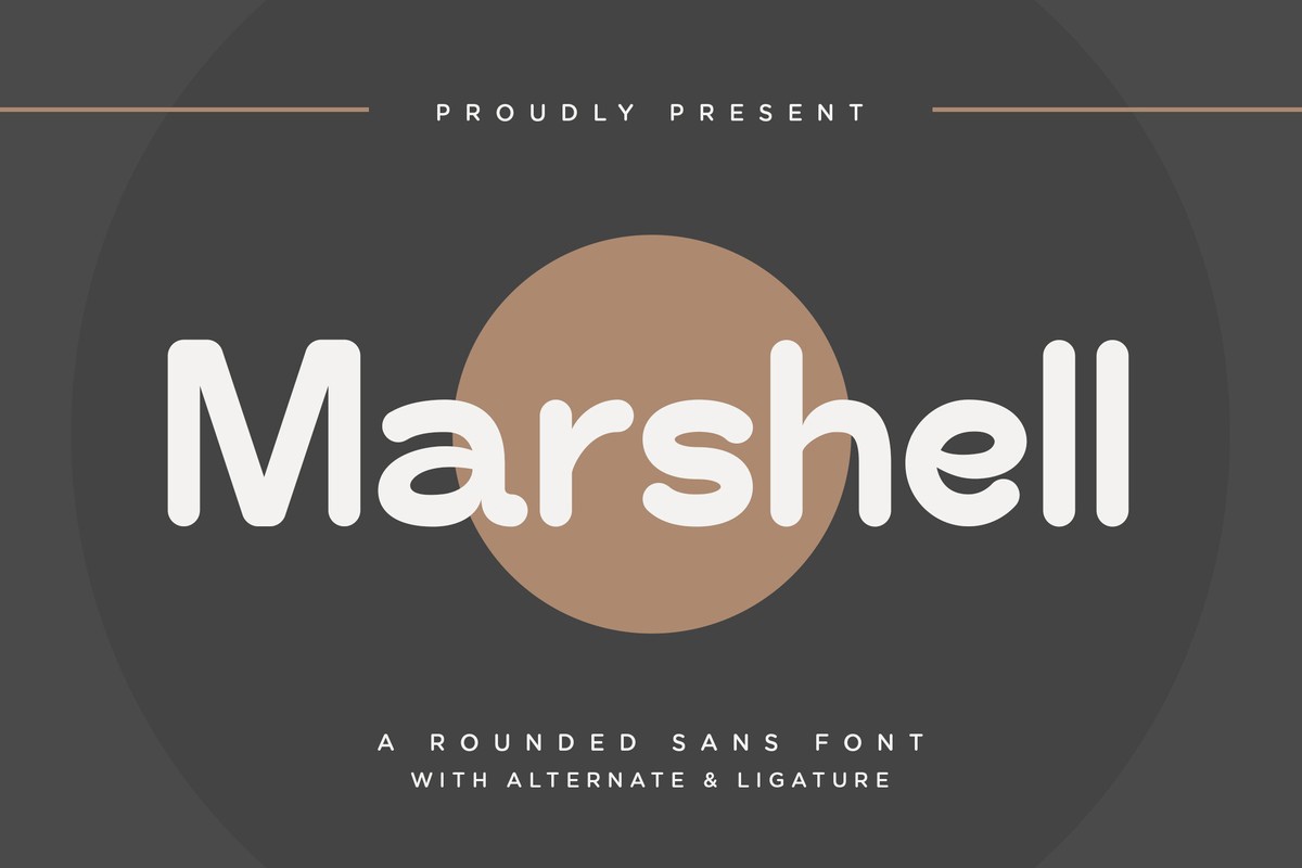 Schriftart Marshell