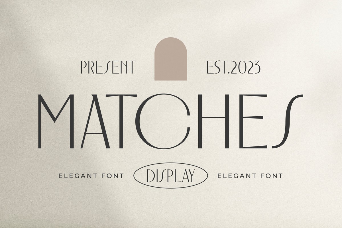 Schriftart Matches