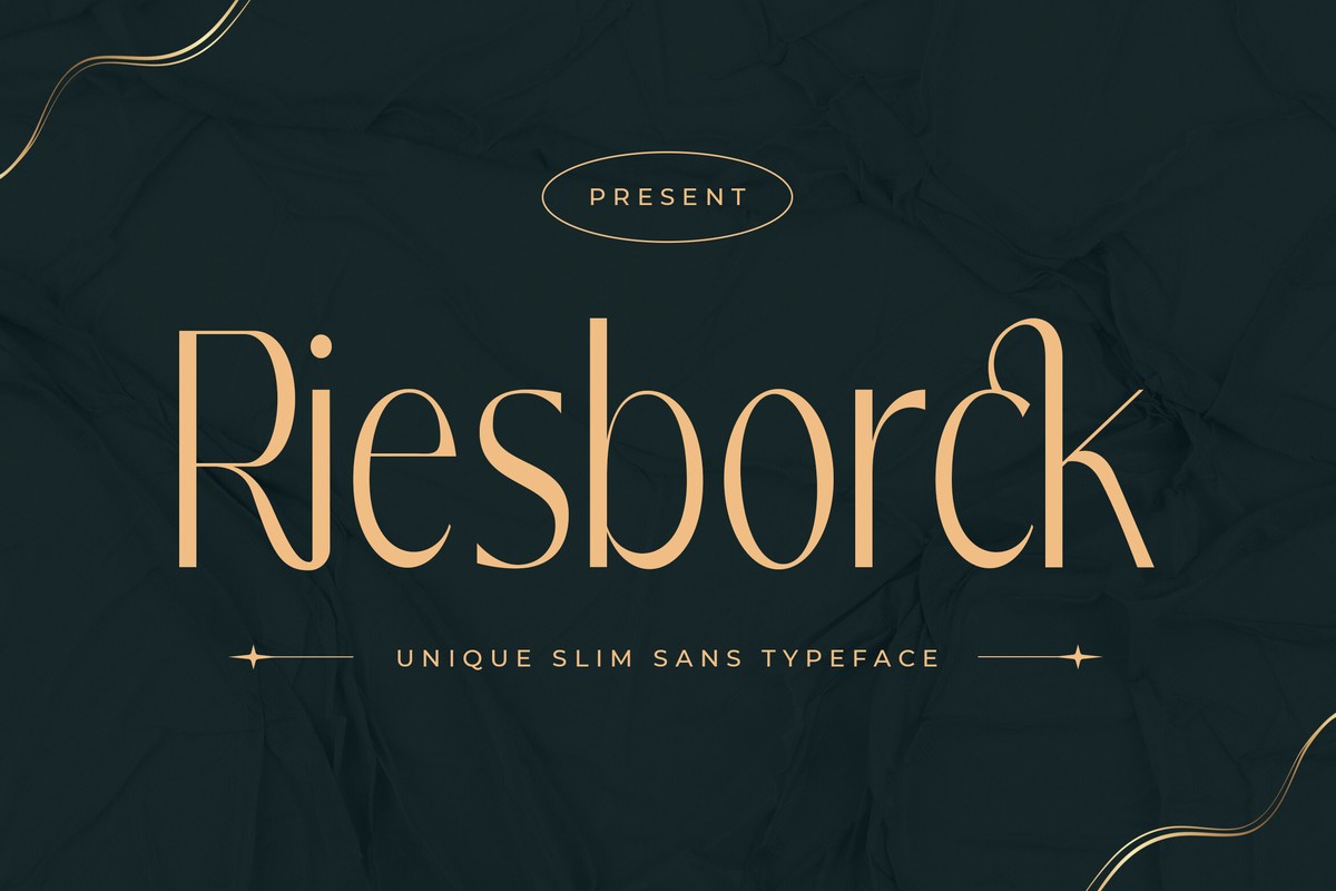 Schriftart Riesborck