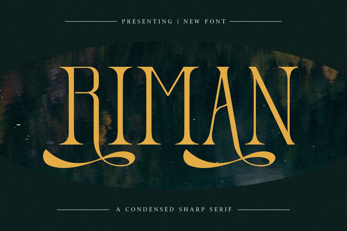 Schriftart Riman