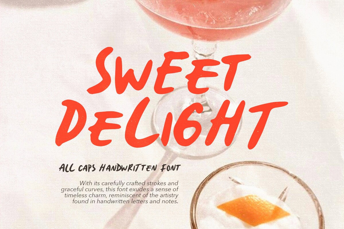 Schriftart Sweet Delight