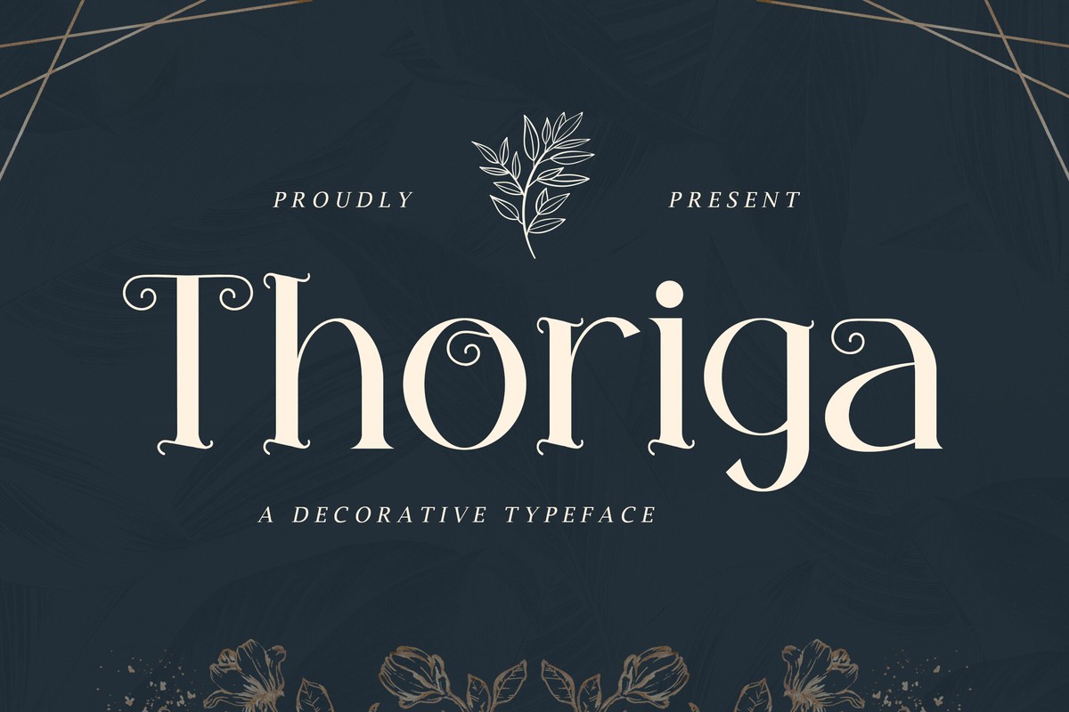 Schriftart Thoriga