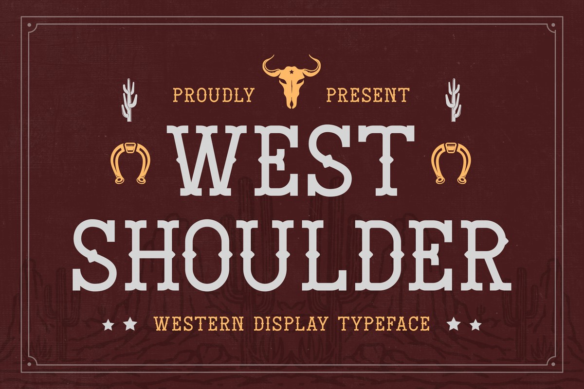 Schriftart West Shoulder