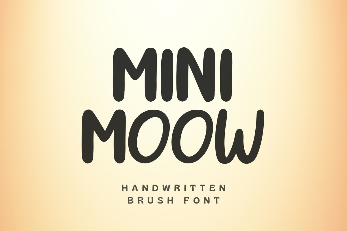 Schriftart Mini Moow