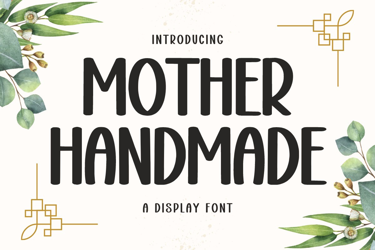 Schriftart Mother Handmade