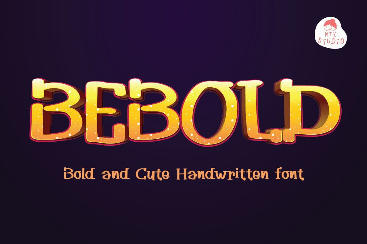 Schriftart Be Bold