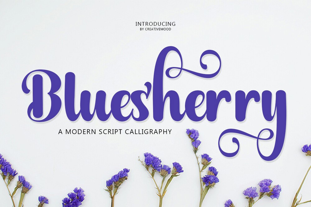 Schriftart Bluesherry