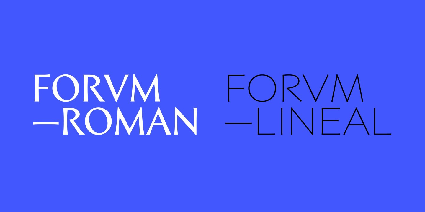 Schriftart Forvm