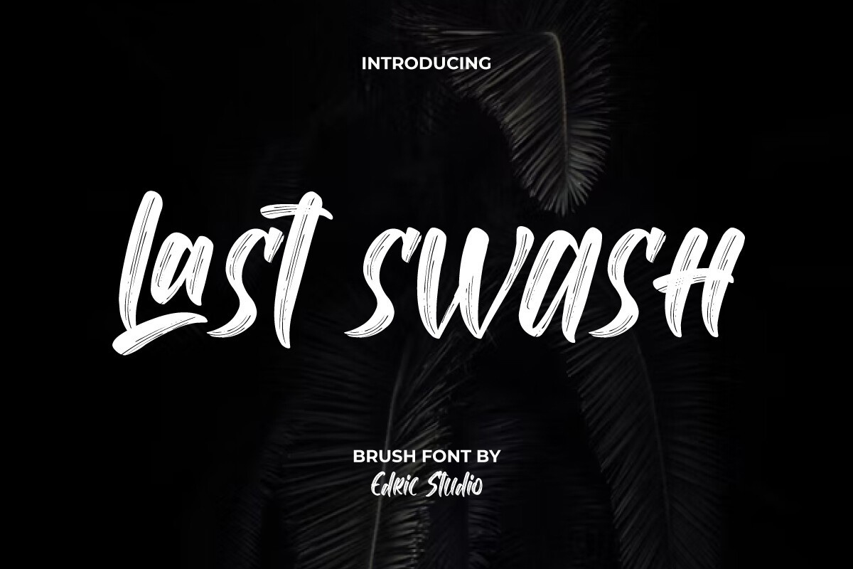 Schriftart Last Swash