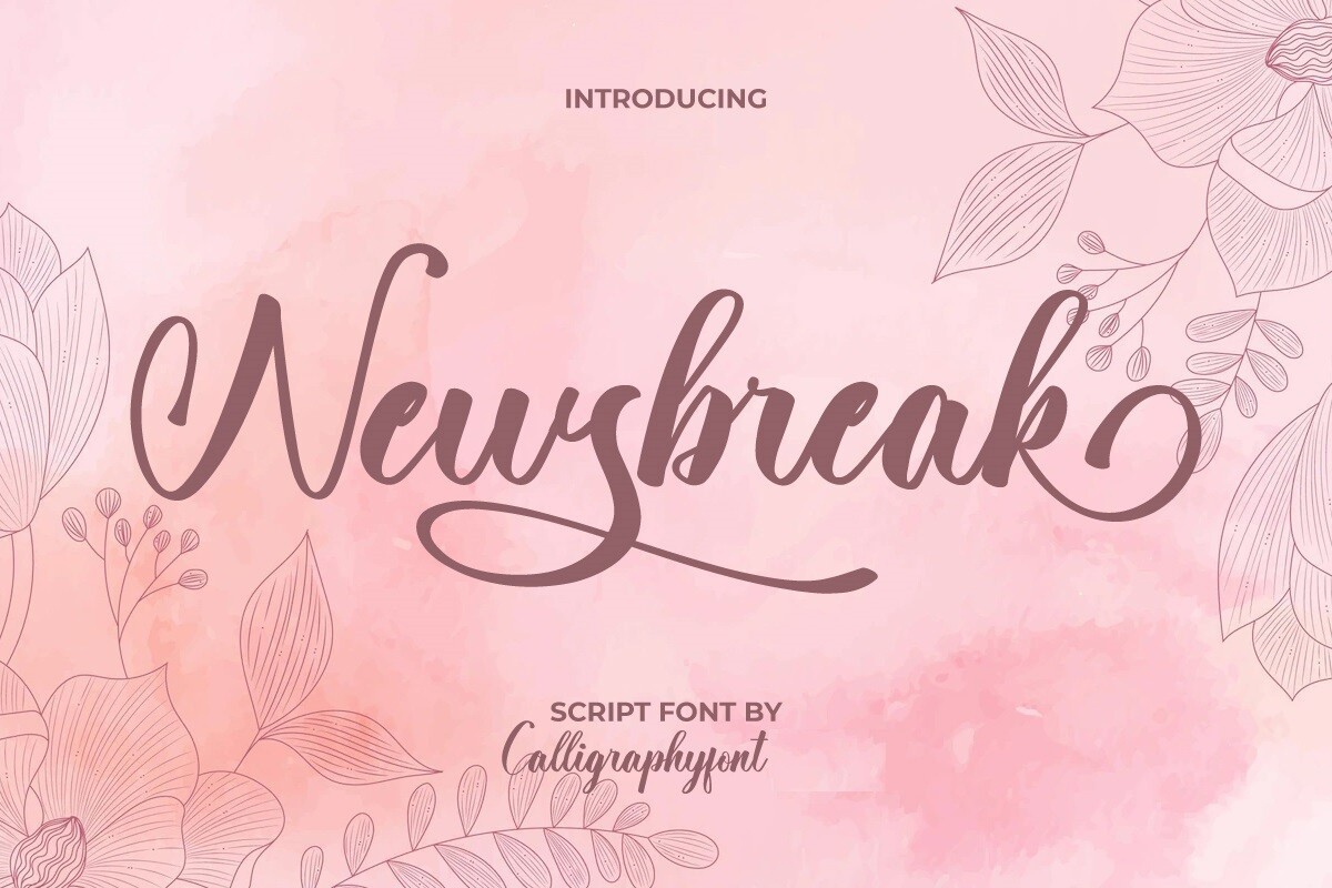 Schriftart Newsbreak