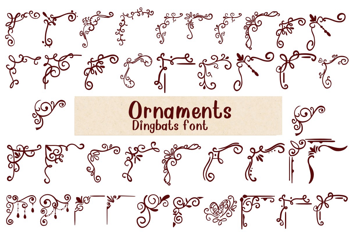 Schriftart Ornaments